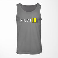 Thumbnail for Pilot & Stripes (4 Lines) Designed Tank Tops