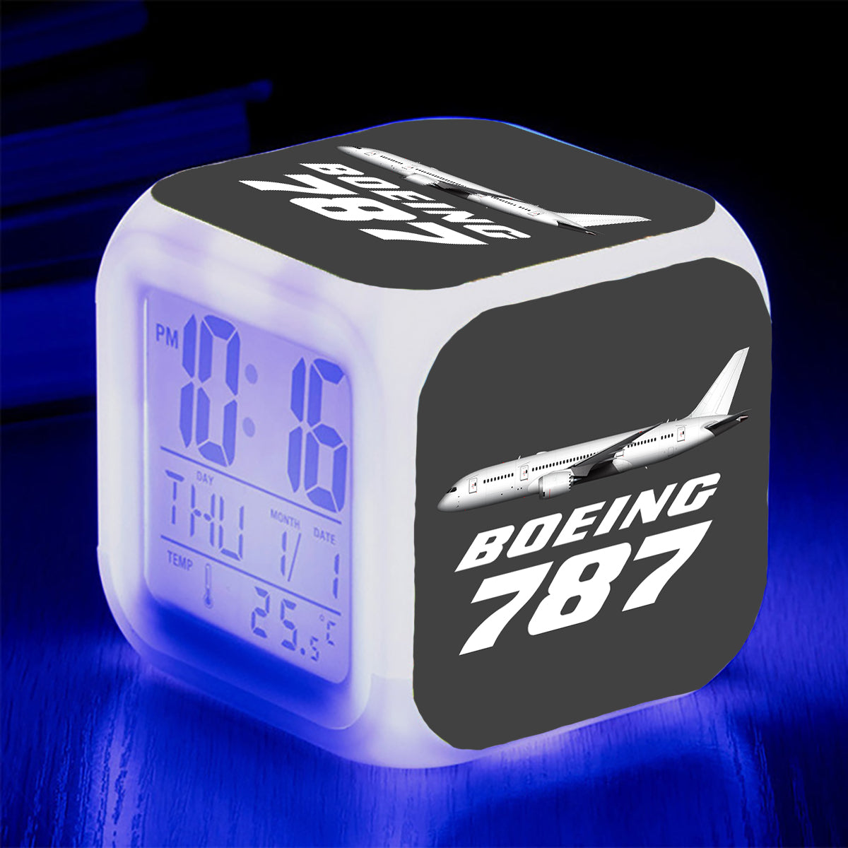 The Boeing 787 Designed "7 Colour" Digital Alarm Clock