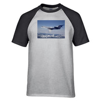 Thumbnail for Cruising Gulfstream Jet Designed Raglan T-Shirts