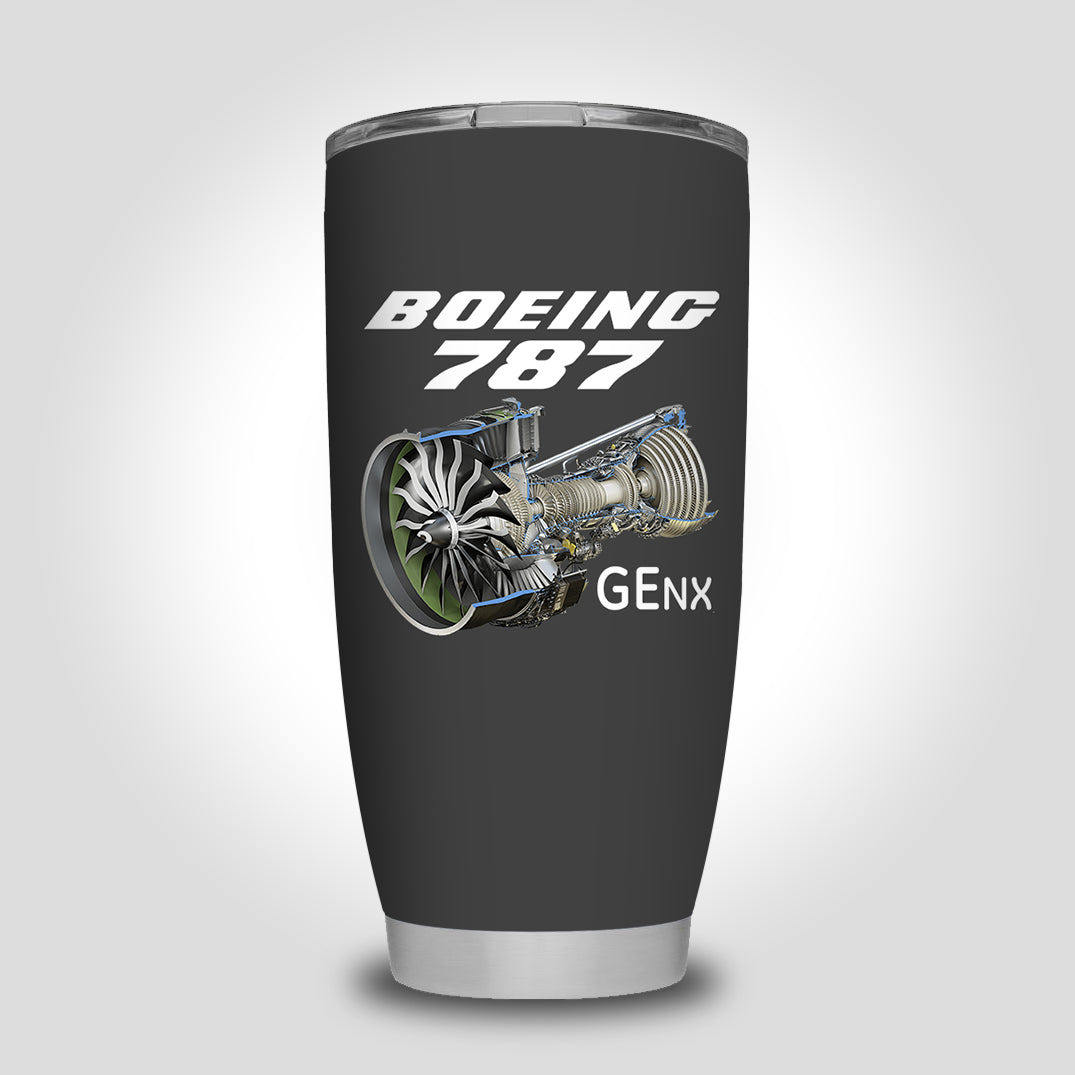 Boeing 787 & GENX Engine Designed Tumbler Travel Mugs