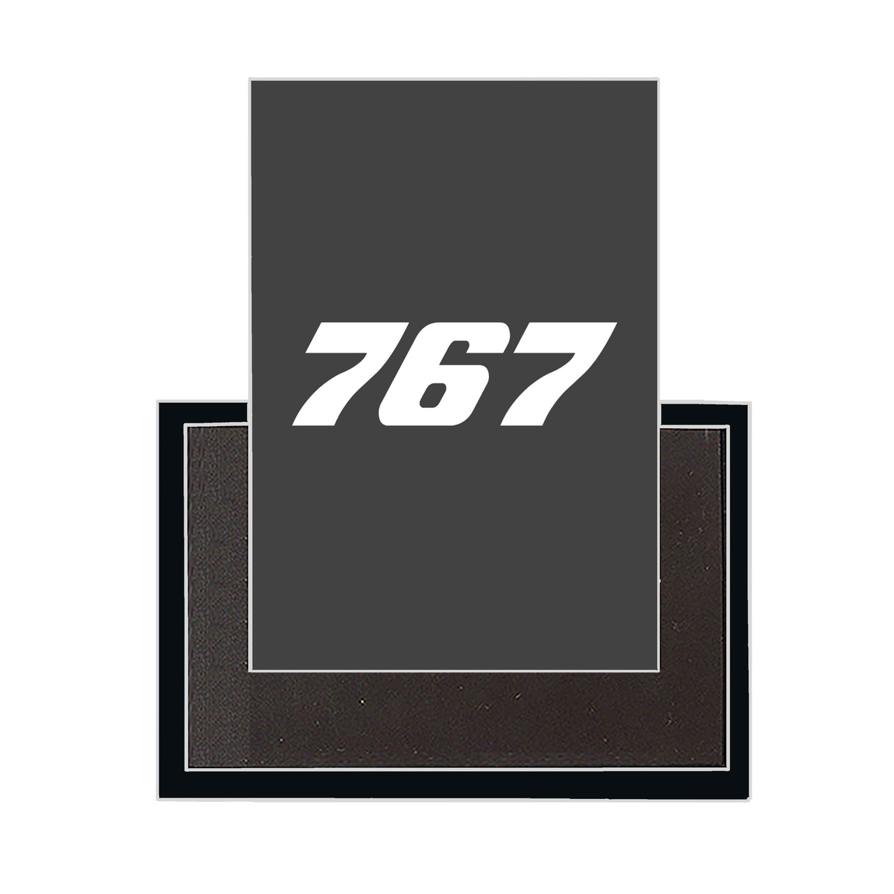 767 Flat Text Designed Magnets