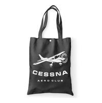 Thumbnail for Cessna Aeroclub Designed Tote Bags