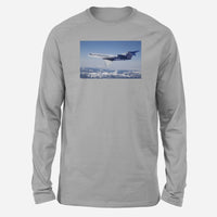 Thumbnail for Cruising Gulfstream Jet Designed Long-Sleeve T-Shirts
