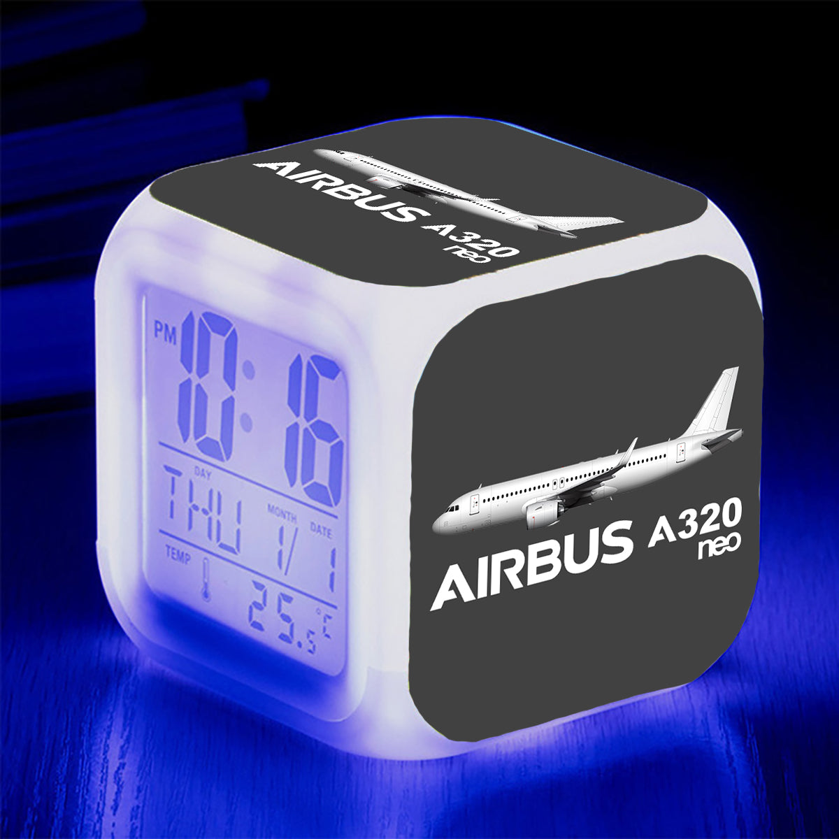 The Airbus A320Neo Designed "7 Colour" Digital Alarm Clock