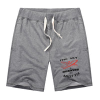Thumbnail for The Sky is Calling and I Must Fly Designed Cotton Shorts