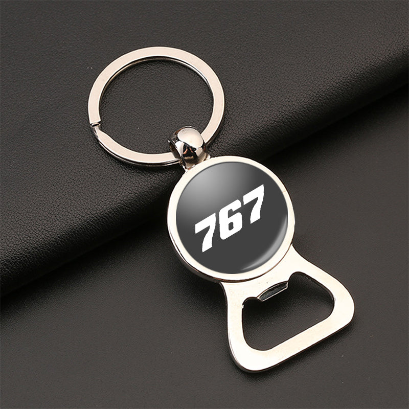 767 Flat Text Designed Bottle Opener Key Chains