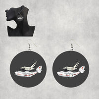 Thumbnail for Buran & An-225 Designed Wooden Drop Earrings