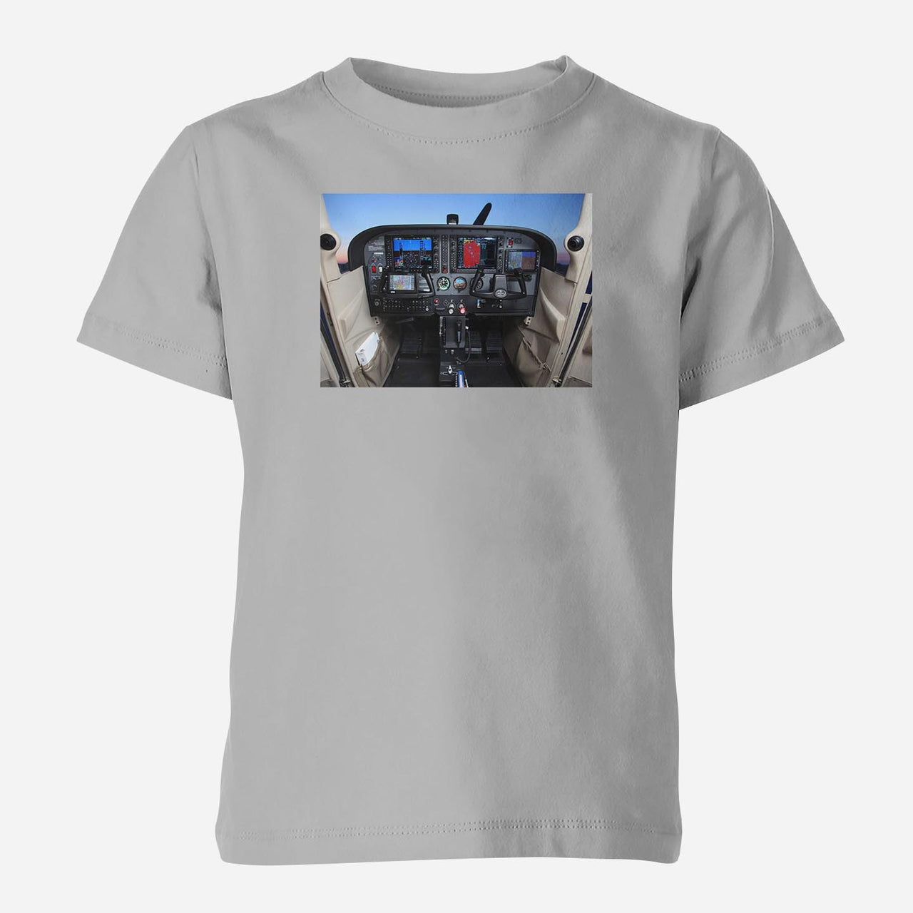 Cessna 172 Cockpit Designed Children T-Shirts