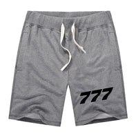 Thumbnail for 777 Flat Text Designed Cotton Shorts