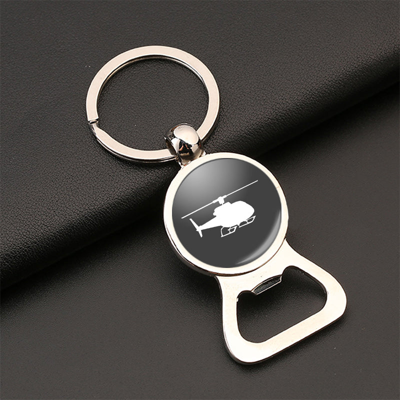 Helicopter Designed Bottle Opener Key Chains