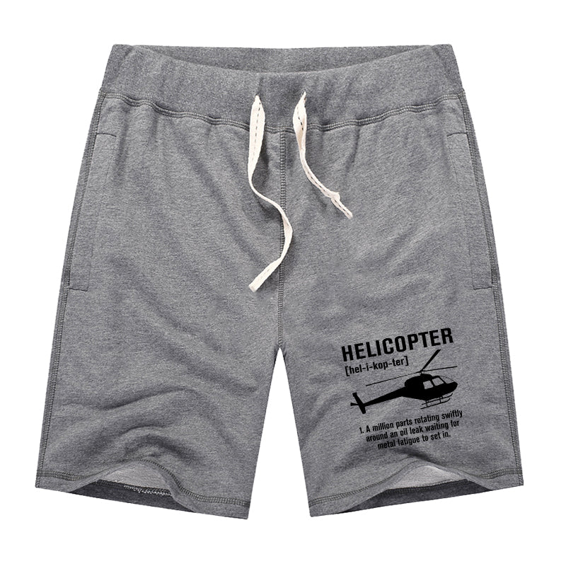 Helicopter [Noun] Designed Cotton Shorts