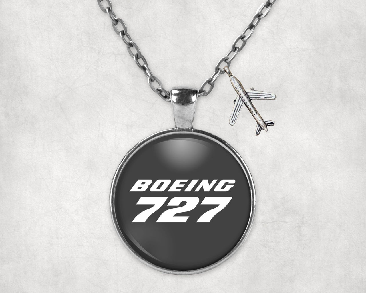 Boeing 727 & Text Designed Necklaces