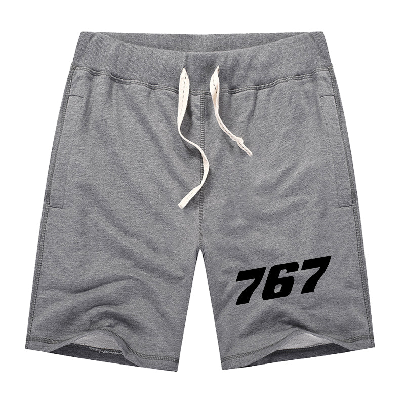767 Flat Text Designed Cotton Shorts