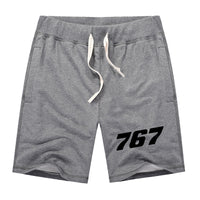 Thumbnail for 767 Flat Text Designed Cotton Shorts
