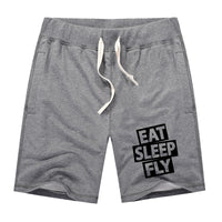 Thumbnail for Eat Sleep Fly Designed Cotton Shorts