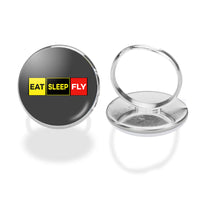 Thumbnail for Eat Sleep Fly (Colourful) Designed Rings