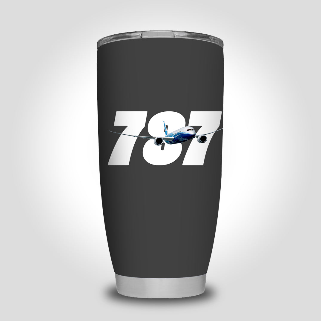 Super Boeing 787 Designed Tumbler Travel Mugs