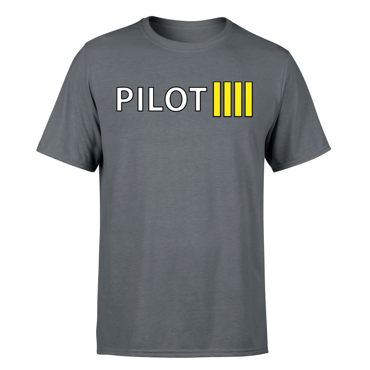 Pilot & Stripes (4 Lines) Designed T-Shirts