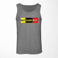 Thumbnail for Eat Sleep Fly (Colourful) Designed Tank Tops