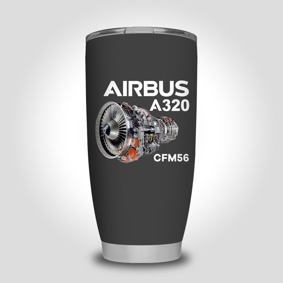 Airbus A320 & CFM56 Engine Designed Tumbler Travel Mugs