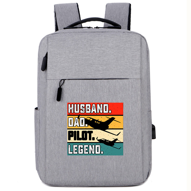 Husband & Dad & Pilot & Legend Designed Super Travel Bags