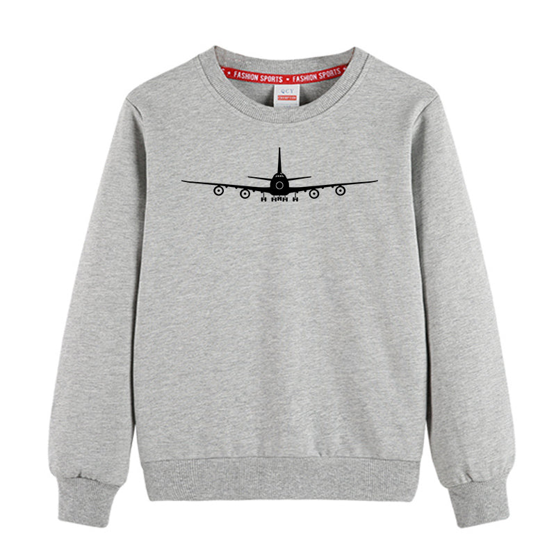 Boeing 747 Silhouette Designed "CHILDREN" Sweatshirts