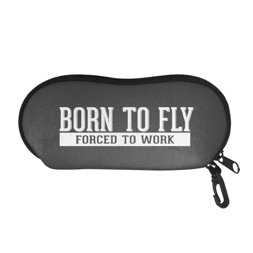 Born To Fly Forced To Work Designed Glasses Bag