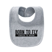 Thumbnail for Born To Fly Forced To Work Designed Baby Saliva & Feeding Towels