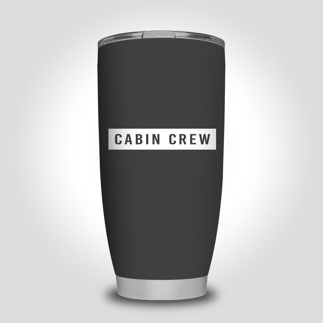 Cabin Crew Text Designed Tumbler Travel Mugs