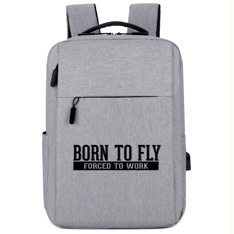 Born To Fly Forced To Work Designed Super Travel Bags