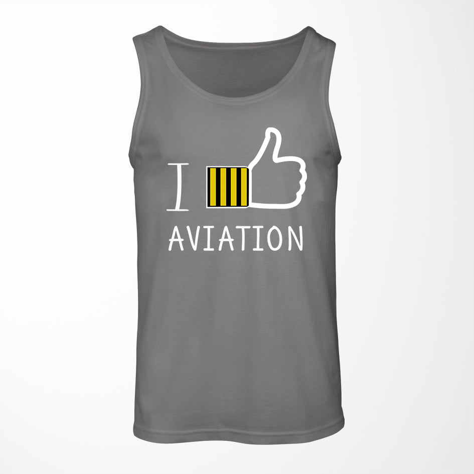 I Like Aviation Designed Tank Tops