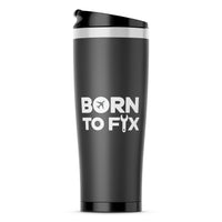 Thumbnail for Born To Fix Airplanes Designed Travel Mugs