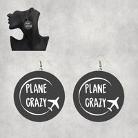 Thumbnail for Plane Crazy Designed Wooden Drop Earrings