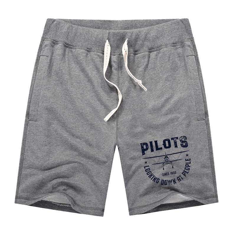 Pilots Looking Down at People Since 1903 Designed Cotton Shorts
