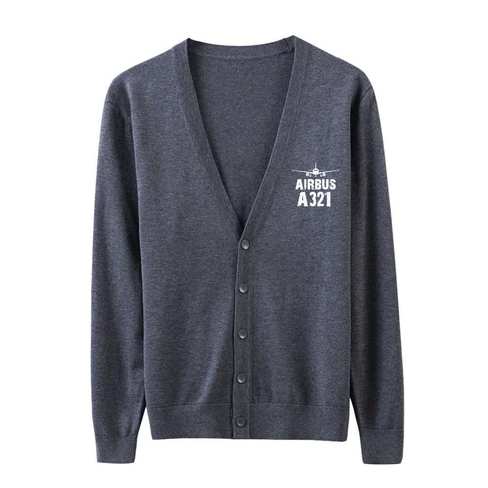 Airbus A321 & Plane Designed Cardigan Sweaters