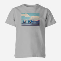 Thumbnail for Vintage Boeing 747 Designed Children T-Shirts
