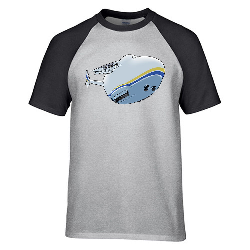 Antonov 225 takeoff Designed Raglan T-Shirts