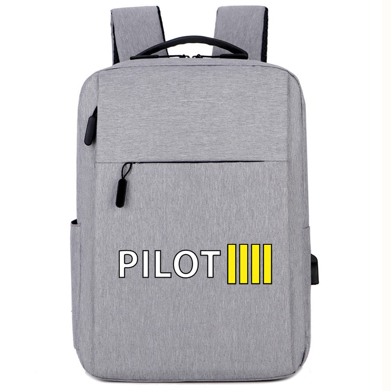 Pilot & Stripes (4 Lines) Designed Super Travel Bags