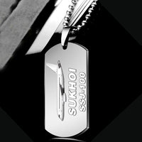 Thumbnail for Sukhoi Superjet 100 Designed Metal Necklaces
