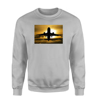 Thumbnail for Departing Passanger Jet During Sunset Designed Sweatshirts