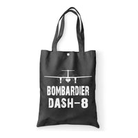 Thumbnail for Bombardier Dash-8 & Plane Designed Tote Bags