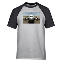 Thumbnail for Face to Face with an Huge Airbus Designed Raglan T-Shirts