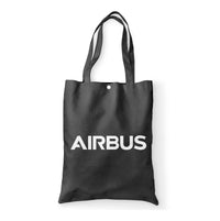 Thumbnail for Airbus & Text Designed Tote Bags