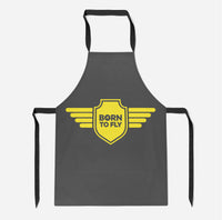 Thumbnail for Born To Fly & Badge Designed Kitchen Aprons