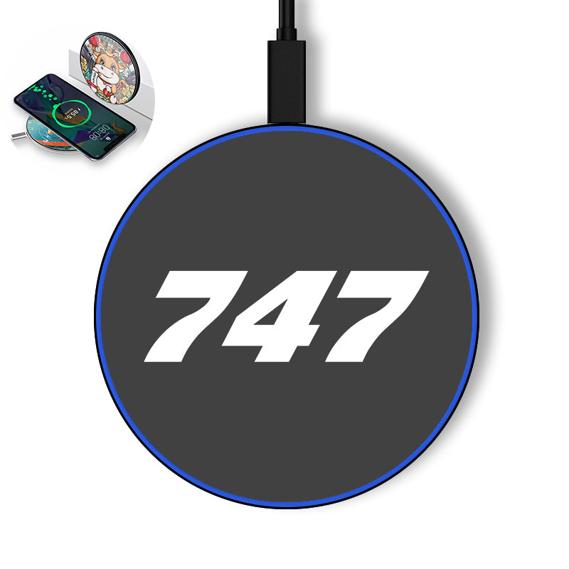 747 Flat Text Designed Wireless Chargers