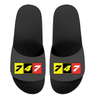 Thumbnail for Flat Colourful 747 Designed Sport Slippers