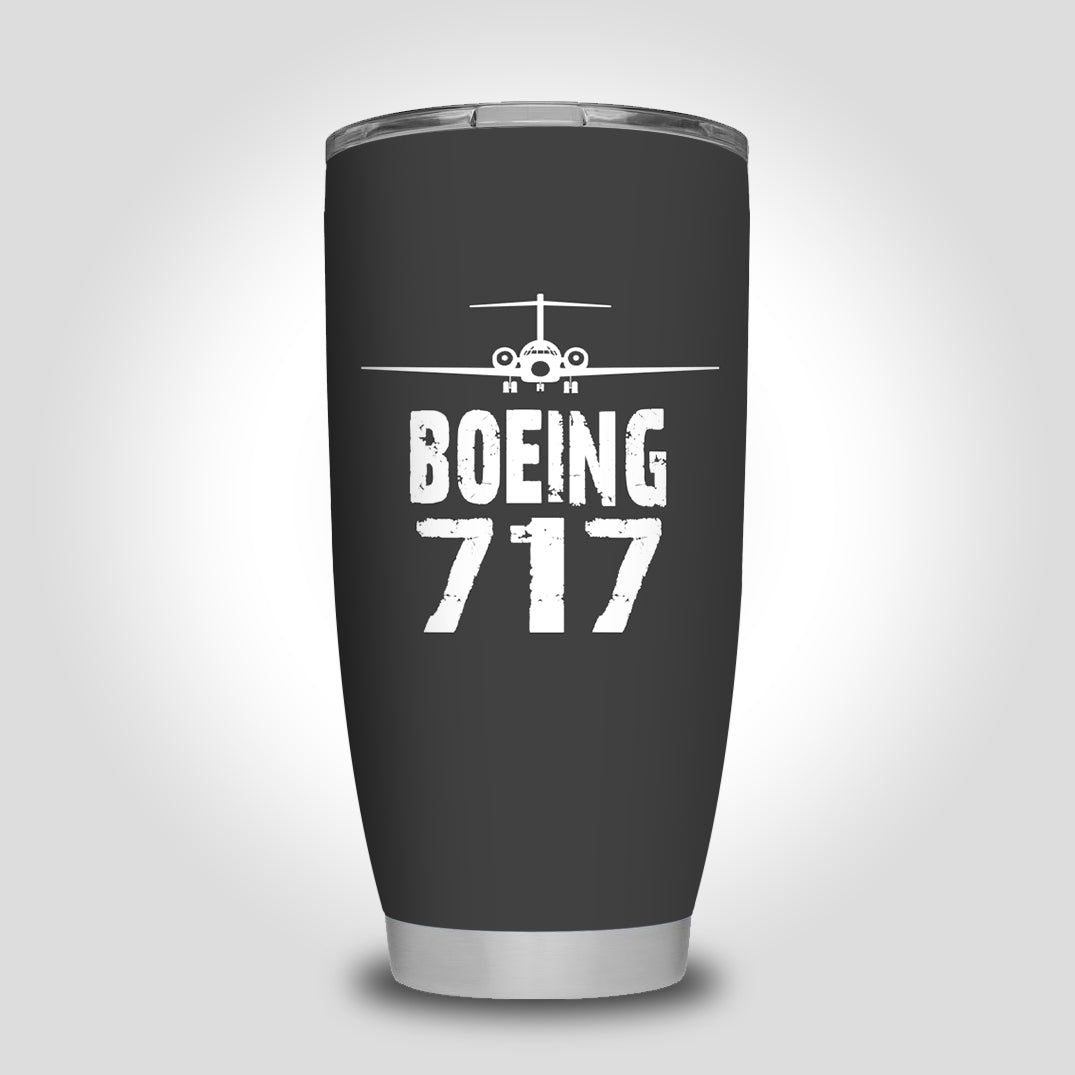 Boeing 717 & Plane Designed Tumbler Travel Mugs