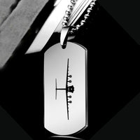 Thumbnail for Ilyushin IL-76 Silhouette Designed Metal Necklaces