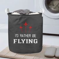 Thumbnail for I'D Rather Be Flying Designed Laundry Baskets