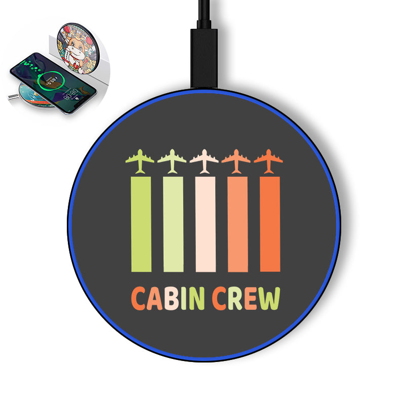 Colourful Cabin Crew Designed Wireless Chargers